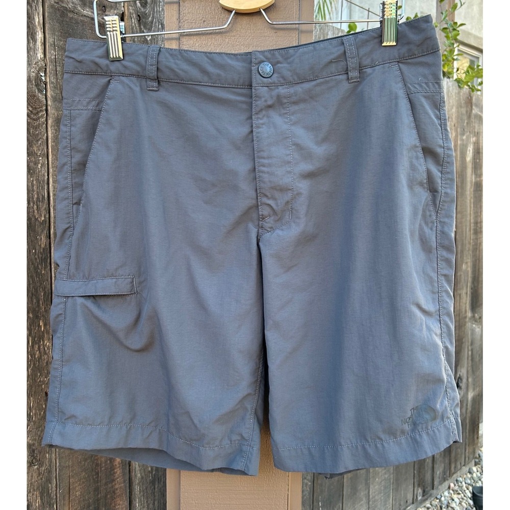 The North Face Horizon 2.0 Shorts Mens 34 Gray Hiking Cargo Nylon NF0A2UNA